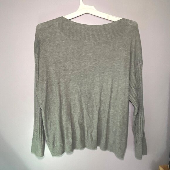 Peyton Primrose Ribbed Knit Sweater 2X Gray - Cozy & Stylish Wardrobe Essential - Picture 2 of 5